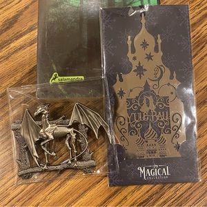 Yule Ball bookmark and Thestral paperweight